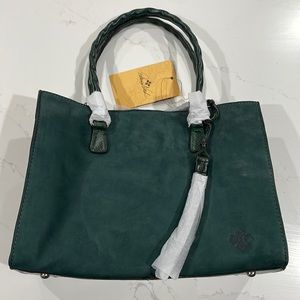 Patricia Nash Primrose Purse Dark Green Nubuck